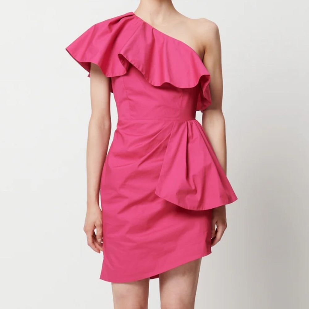 Elliatt Pink One-Shoulder Mini Dress